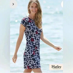 Hatley Navy and White Anchor Dress